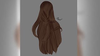 Hair Tutorial Step by Step | Ibis Paint X #tutorial #magiceditsanddrawing