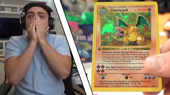 Mizkif reacts to Logan Paul unboxing 1st Edition Holographic Charizard w/ chat!