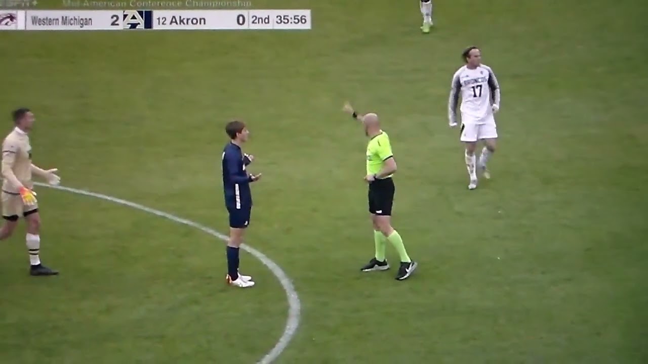 Akron-Western Michigan scuffle results in Akron player receiving red card