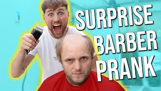 SURPRISE BARBER PRANK!!!!!