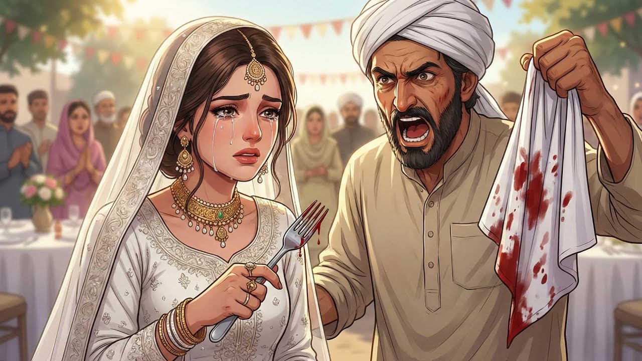 في ليلة الدخلة إتهمها زوجها وحماتها ظلما فإستعملت شوكة!!