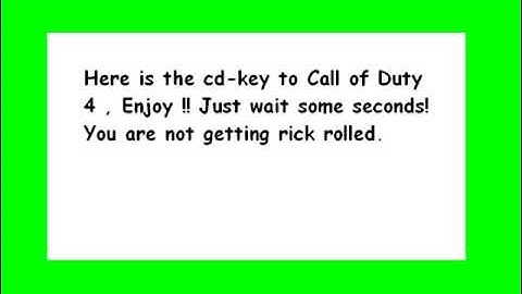 Call of Duty 4: Modern Warfare cd-key!
