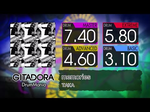 【GITADORA】 memories (MASTER ~ BASIC) Drum