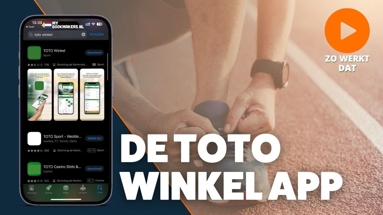 TOTO Winkel NL app downloaden | Wedden op sport zonder registratie | Mybookmakers.nl
