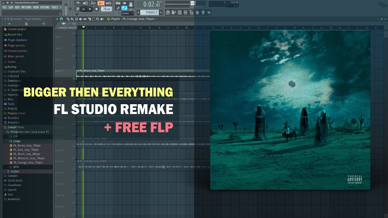 100 free FLPs (FL Studio project files) + remakes - BVKER