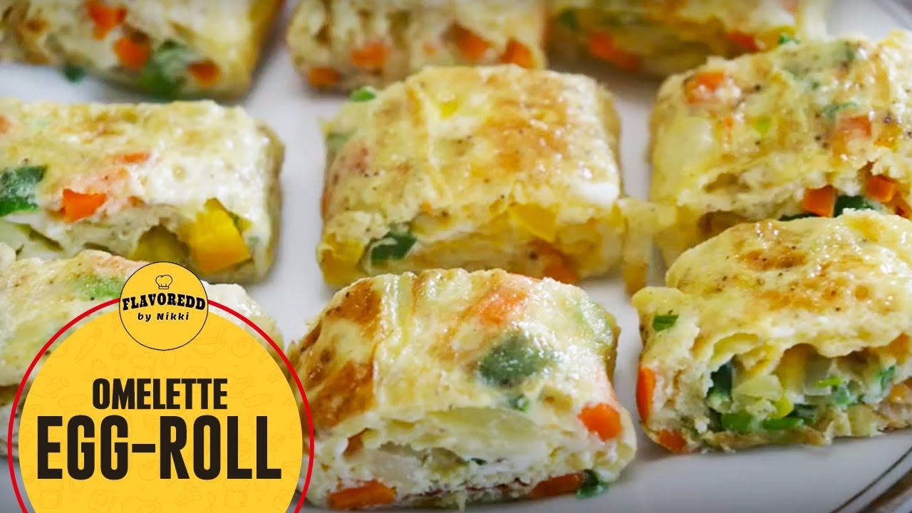 Rolled Omelette Recipe Quick Omelette Egg Roll Recipe Omelette Rolls Recipe YouTube