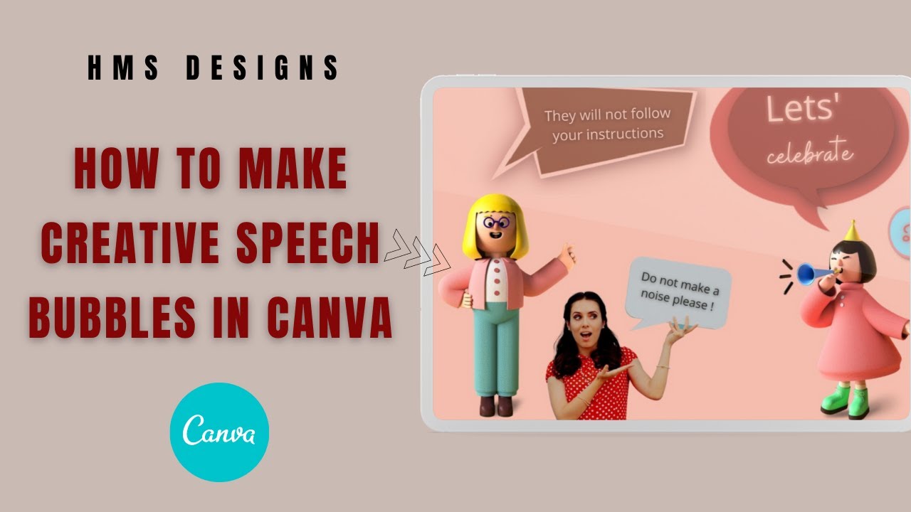 how to make a speech bubble in canva