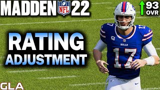 Madden 22 - QB Josh Allen 93 OVR Realistic Rating Adjustment Buffalo Bills