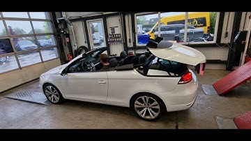 Volkswagen Eos convertible roof problems Cabrio Storing Service Nederland Ruinen Drenthe dak repair