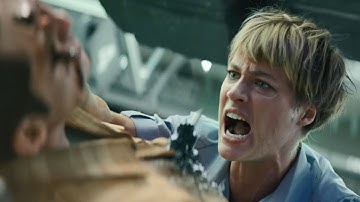 Grace vs Rev 9 (Factory Fight) Terminator Dark Fate 2019 Movieclip 4K