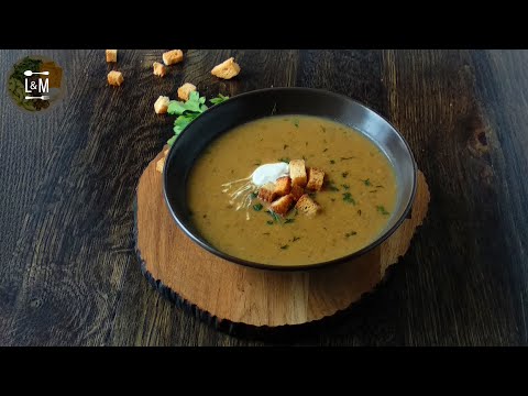 ГРИБНОЙ суп-пюре из сушеных грибов. Простой рецепт ВКУСНЫЙ суп ~Love Meal~