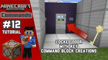 How to make Locked Door with key in MCPE