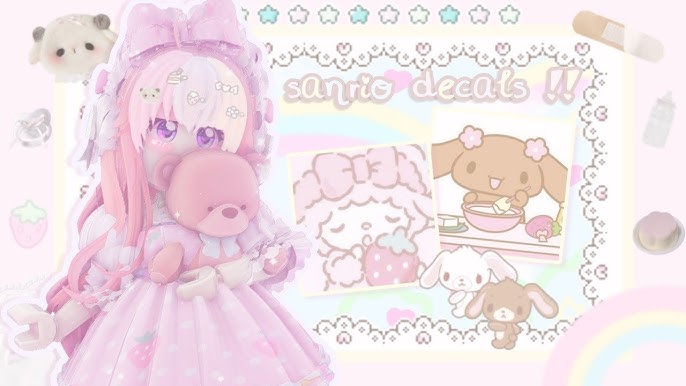 PART 2] 🌷Cute Sanrio Decals/Decal Id ✨ For your Royale High Journal 