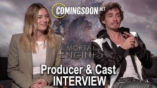 Robert Sheenan, Leila George and Philippa Boyens Interview | "Mortal Engines"