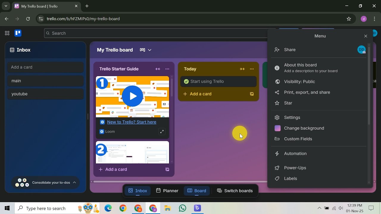 How To Move Trello Board To Another Workspace - YouTube