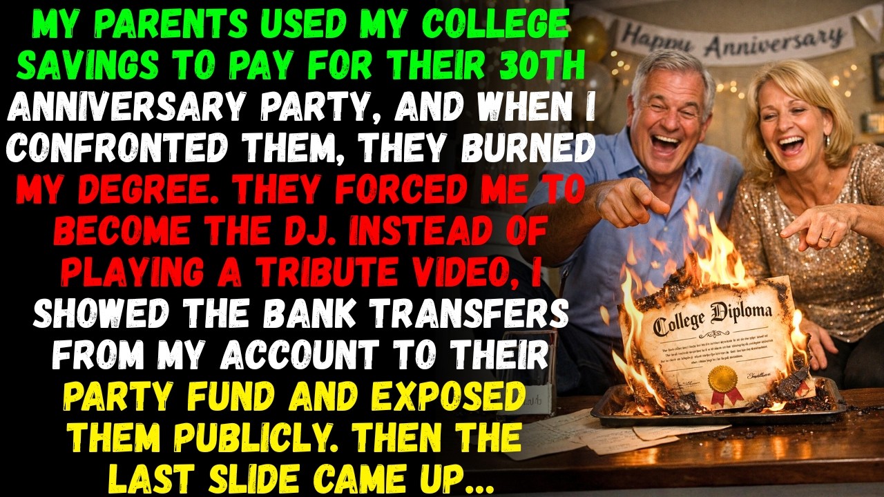 My parents used my college funds to celebrate their 30th anniversary, So I Exposed Their Secret Live