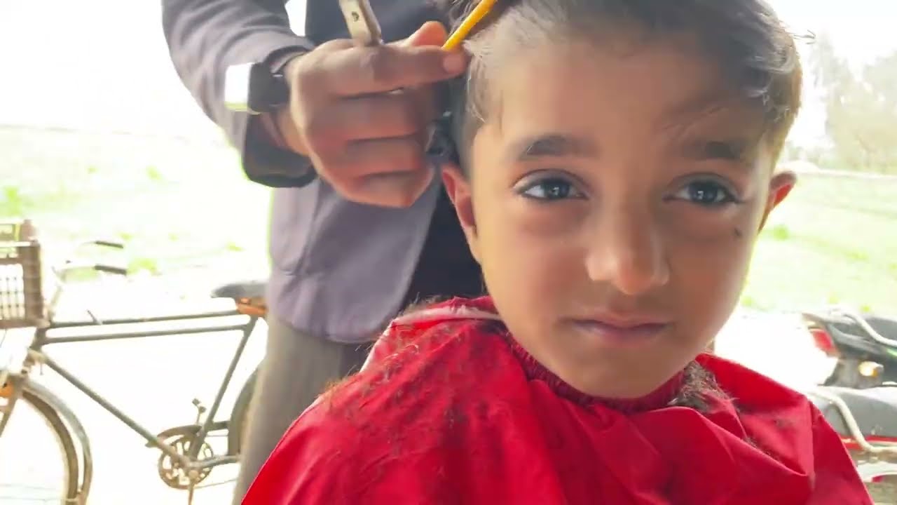 ASMR Short Haircut of a Cute Little Boy | ROADSIDE BARBER ✂️