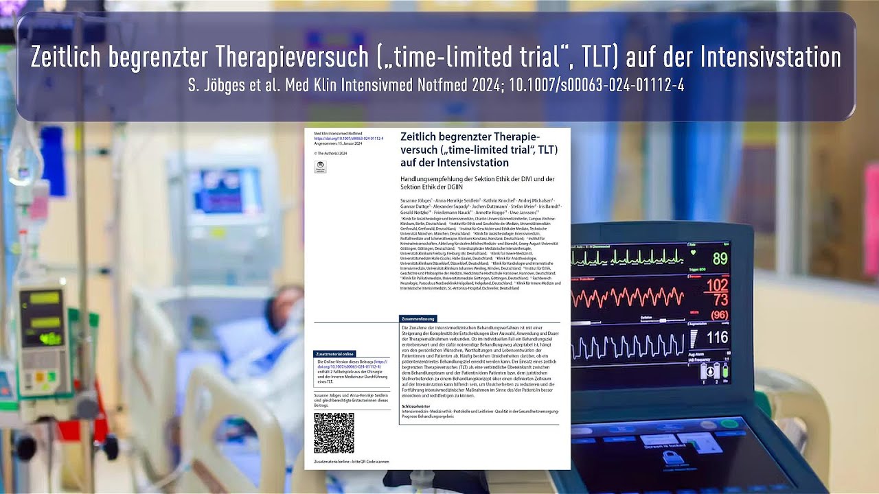 Zeitlich begrenzter Therapieversuch („time-limited trial“, TLT) auf der ...