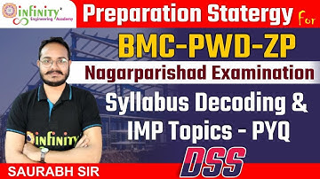 BMC PWD ZP Nagarparishad Examination | DSS -Design of Steel structures | Syllabus Decoding & imp pyq