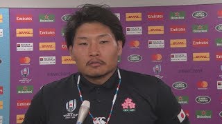 ラグビーW杯、日本代表談話(6) 1次リーグ、日本-スコットランド