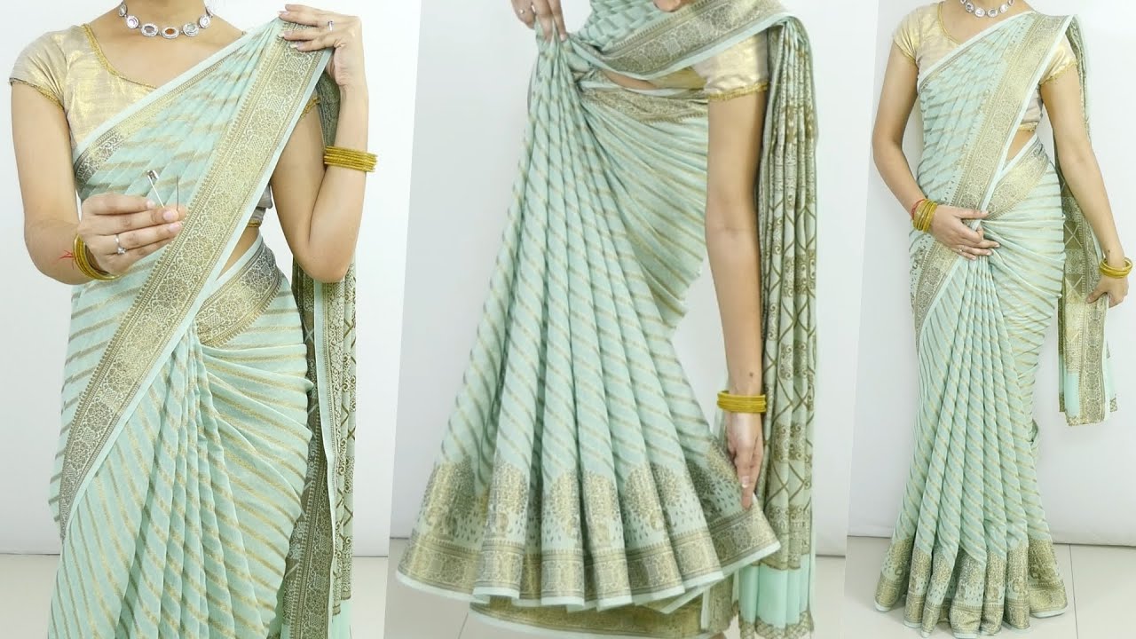 Руководство по драпировке хлопкового сари: идеальные складки каждый раз. Драпировка сари без усил...