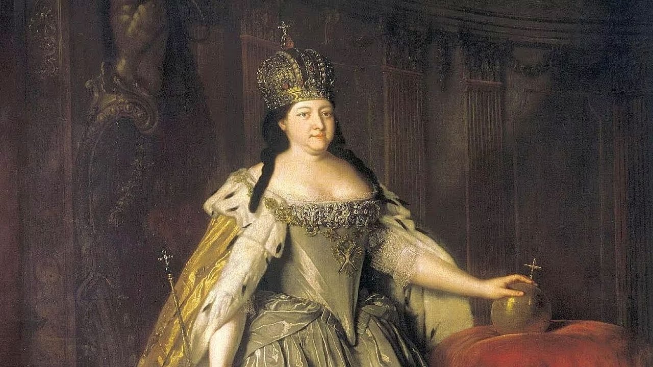Портрет Анны Иоанновны, Луи Каравак, 1730 - YouTube