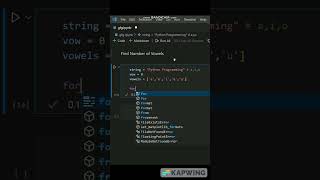 Find Number of Vowels in String #python