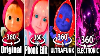360° VR Masha Song Original vs Phonk vs Ultrafunk vs Electronic
