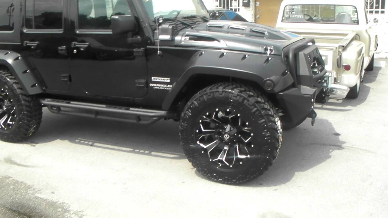 877-544-8473 20 Inch Fuel D576 Black Milled Rims Jeep Wrangler Wheels Free  Shipping Call Us! - YouTube