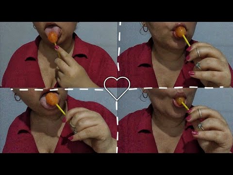 Lollipop Asmr l Lollipop Sucker and Mouth Sounds l Sleep With Me Babe ''💁🏻♥️🍭