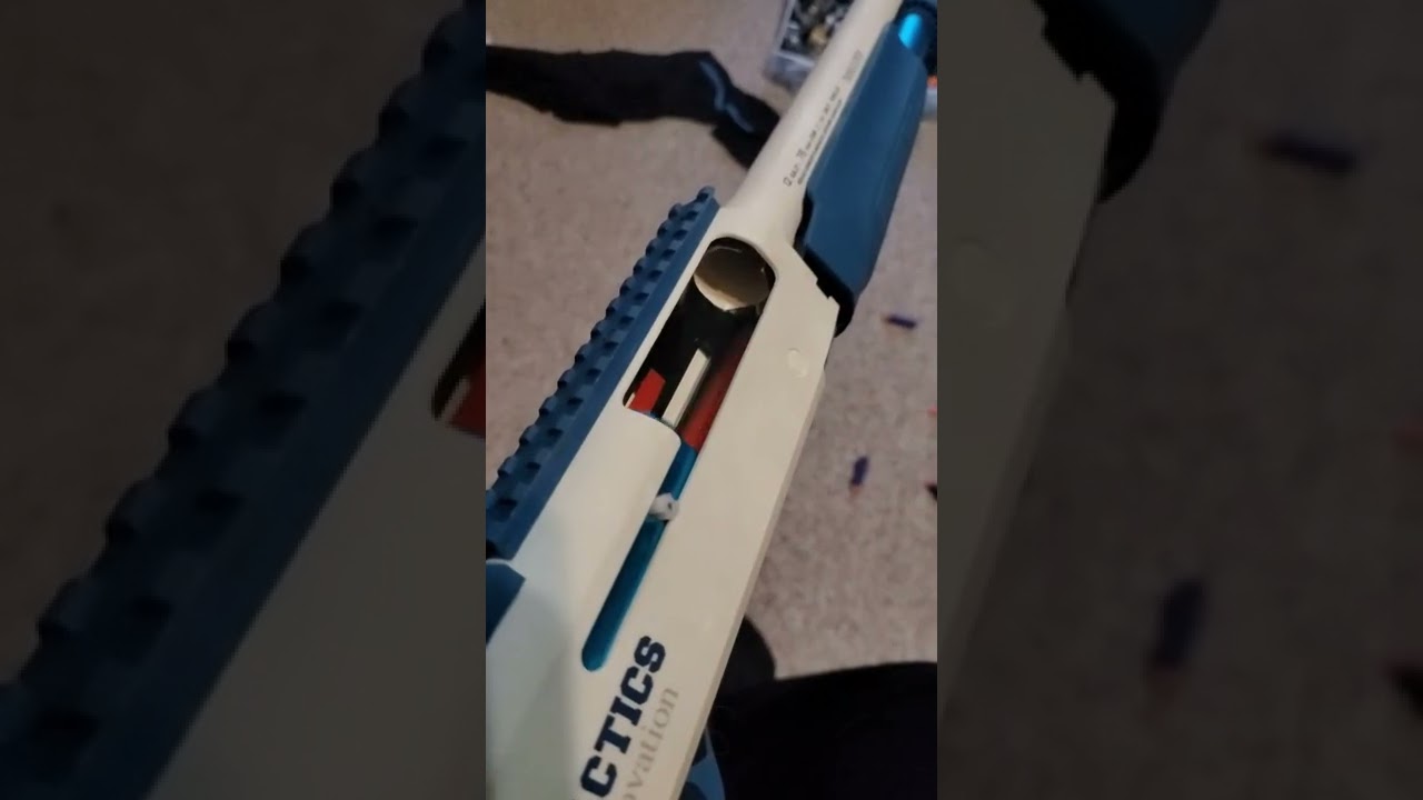 Toy shotgun shell chamber in normal, slow motion, and super slow motion