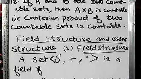 field structure and order structure