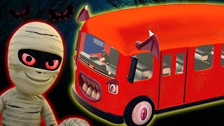 Roues Sur Le Bus Effrayant🚌 | Chansons Fantasmagoriques Pour Enfants | HooplaKidz Franҫais