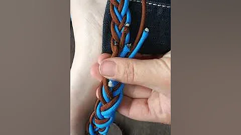 Braided paracord reins