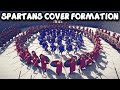 SPARTANS COVER ENEMY FORMATION Vs EVERY UNITS - TABS - Totally Accurate Battle Simulator