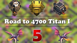 TH9 in Titan over 4600 | Live Attacks + Def against maxed TH10 | Road to 4700 #5 | Clash of Clans