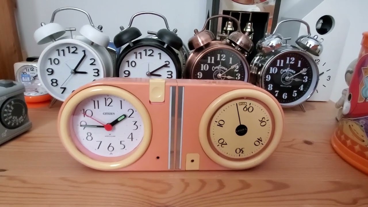 昭和 レトロ CITIZEN メロディ アラーム 置き時計 クオーツ ランタン