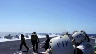 130606 F-18 launch aboard USS Reagan aircraft carrier