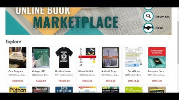 Simple Online Bookstore/Book Marketplace Project using HTML, CSS, JavaScript, AJAX, PHP and MySQL