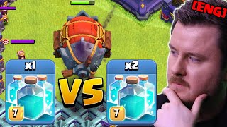 1 or 2 CLONE SPELL Better for Super Archer Blimps in Clash of Clans ?