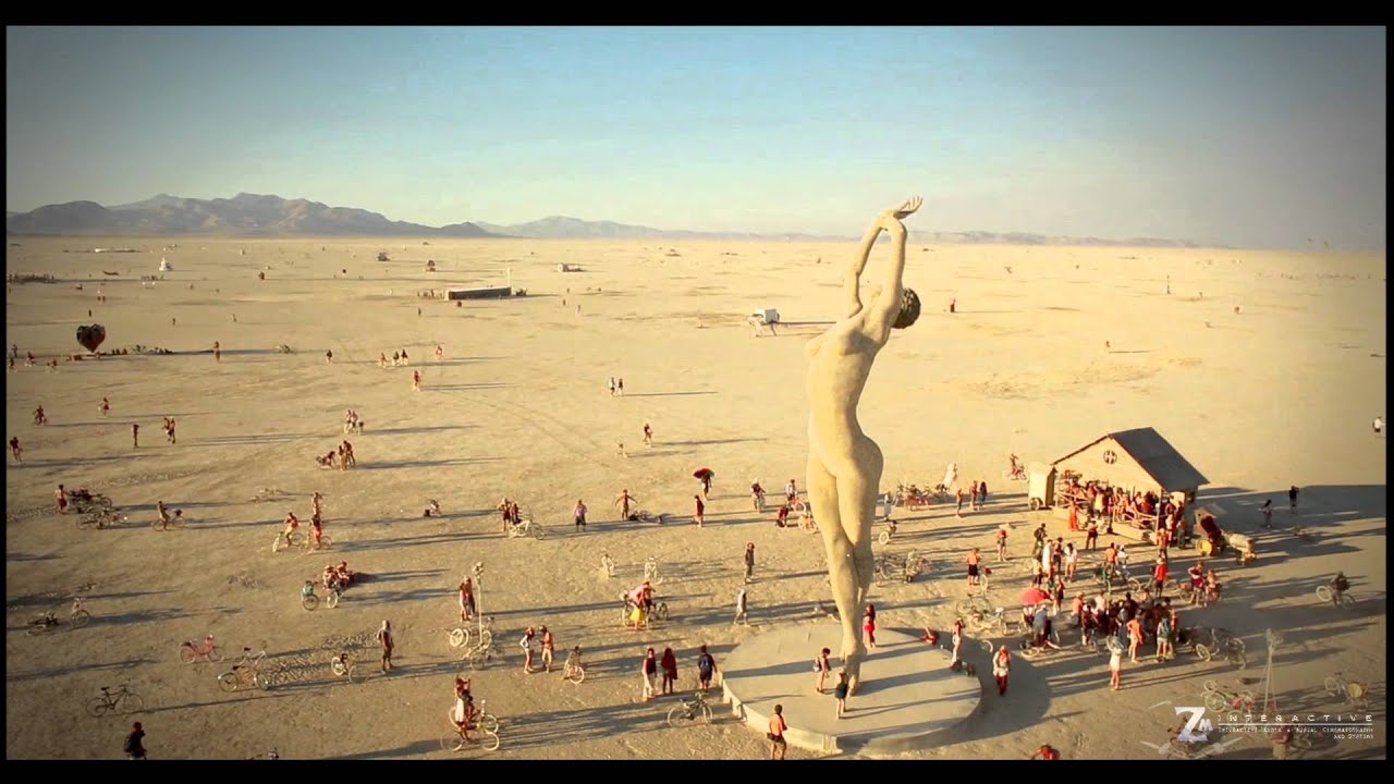 Burning Man 2013 Aerial Video - The Woman
