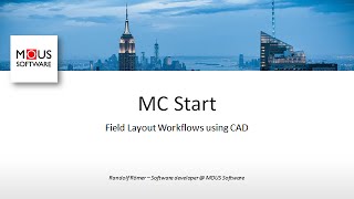 MC Start - Field Layout Workflows using CAD