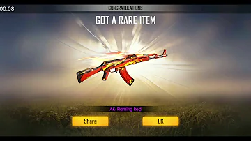 Free fire  AK407 permanent gun