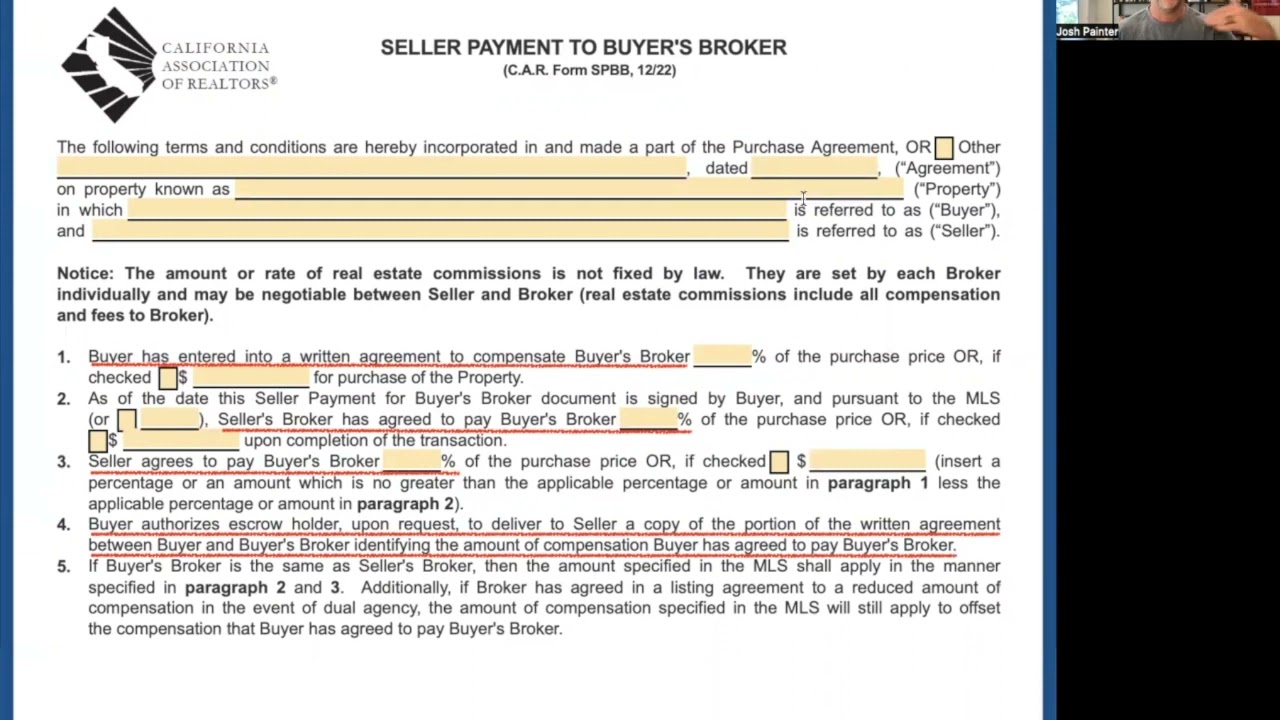 Form SPBB Seller Payment To Buyer s Broker California Association Form SPBB Seller Payment To Buyer s Broker California Association