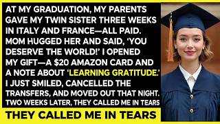 At My Graduation, My Parents Gave My Twin Sister Three Weeks in Europe—but Only Handed Me a $20 G...