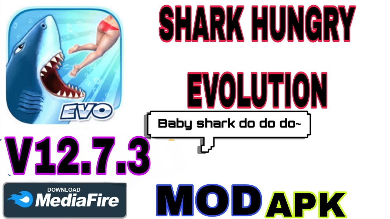 Hungry Shark Evolution Mod Apk v12.7.3 Dinero infinito y todo