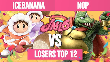 Icebanana (Ice Climbers) vs Nop (King K. Rool, Pyra & Mythra) - JMLeague6 Losers Top 12