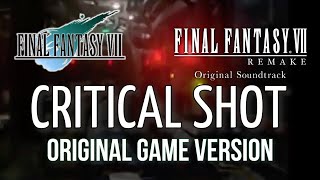 FFVII Remake Critical Shot: Original Final Fantasy VII OST version retro cover