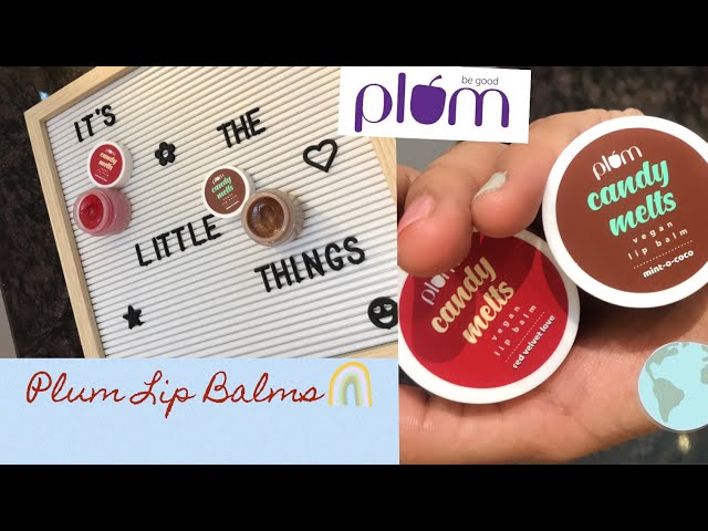 Plum Lip Balms Review, Plum Candy Melts Vegan Lip Balm - Mint-o-Coco
