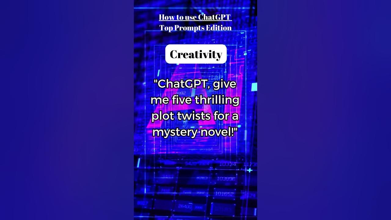 How To Use ChatGPT For Creativity To Brainstorm Story Ideas YouTube 14-very-unique-animals-that-represents-creativity